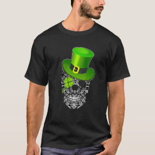 Funny Doberman Skull Dog St Patrick S Day T-Shirt