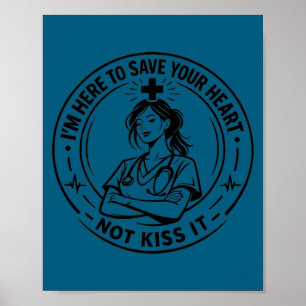 Funny doctor & nurse healthcare queens for poster