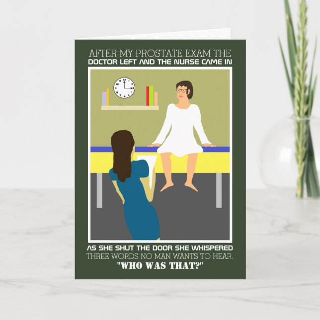 Funny Doctor and Patient Joke, Comedy Card (Front)