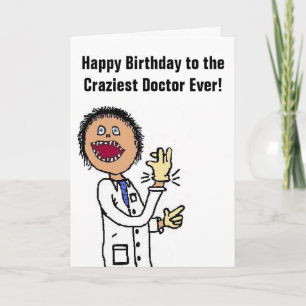 Funny Doctor Cartoon Card