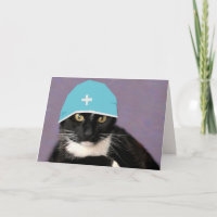 Funny Doctor Cat Surgeon Get Well