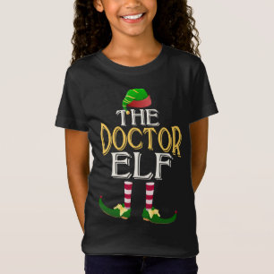 Funny Doctor Elf Hat Family Group Christmas Party T-Shirt
