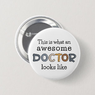 Funny Doctor Gifts   Awesome Doctor 6 Cm Round Badge