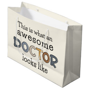 Funny Doctor Gifts   Awesome Doctor Large Gift Bag