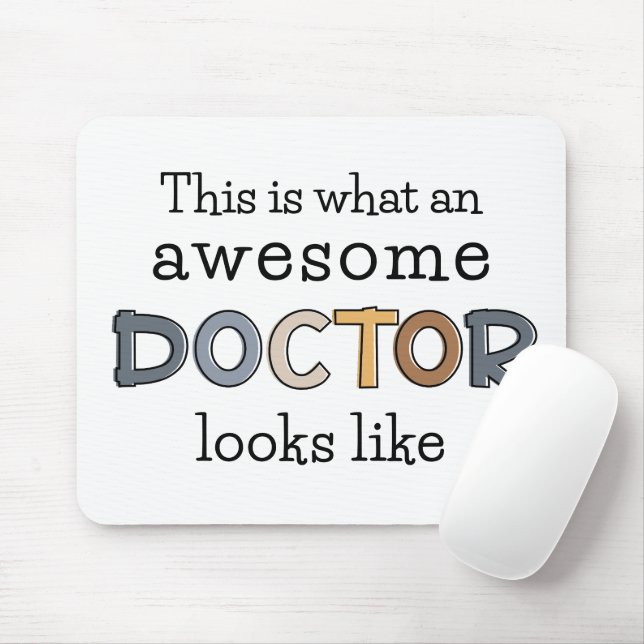 Funny Doctor Gifts | Awesome Doctor Mouse Mat (With Mouse)
