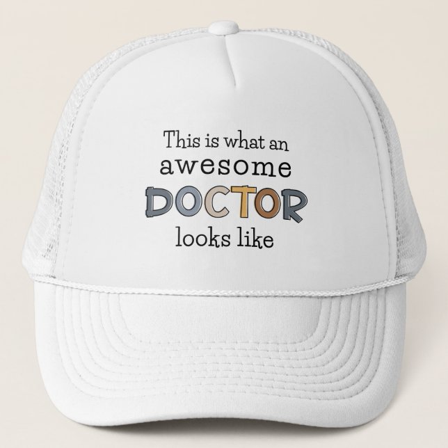 Funny Doctor Gifts | Awesome Doctor Trucker Hat (Front)