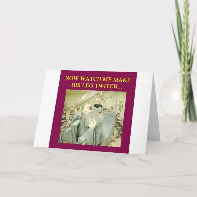 funny doctor humour card (Front)