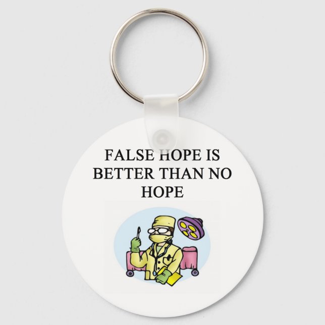 funny doctor humour key ring (Front)