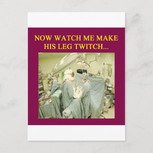 funny doctor humour postcard