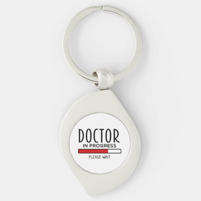 Funny Doctor In Progress Med School Student   Key Ring (Front)
