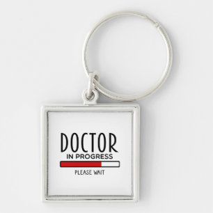 Funny Doctor In Progress Med School Student Key Ring