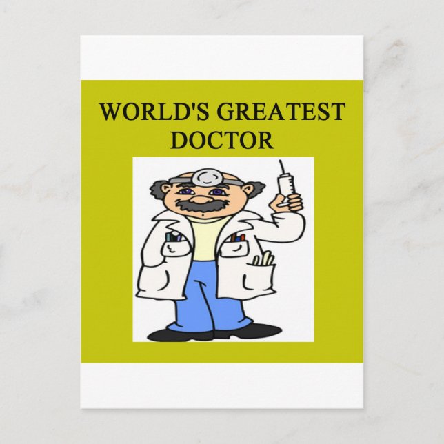 Funny doctor joke! postcard (Front)