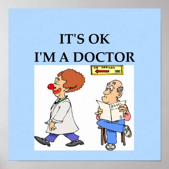 funny doctor joke poster (Front)