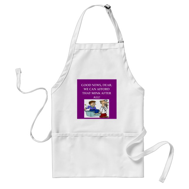 funny doctor joke standard apron (Front)