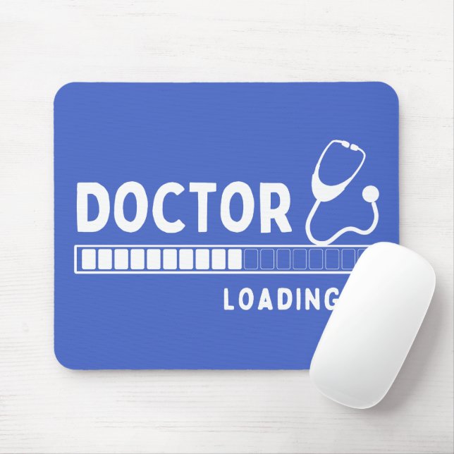 Funny Doctor Loading Bar Medical Future Doctor Mouse Mat (With Mouse)