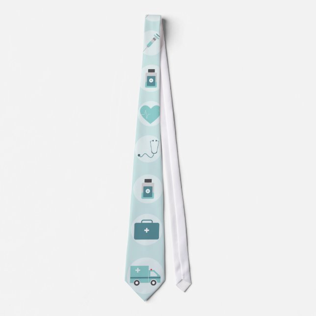 Funny Doctor Medical Physician Graduate Tie (Front)