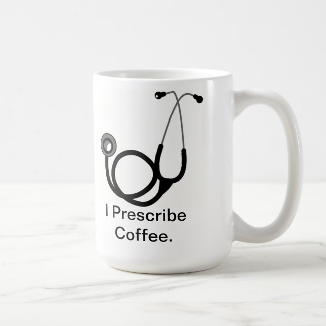Funny Doctor Mug - I Prescribe Coffee (Right)