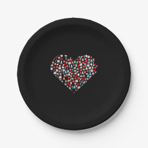 Funny Doctor Nurse print Gift Medical accessorIes Paper Plate
