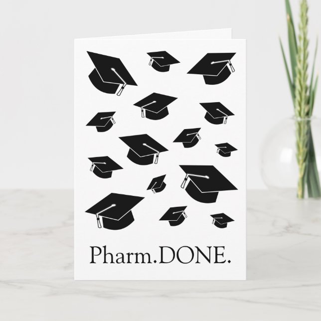 Funny Doctor of Pharmacy (PharmD) Graduation Card (Front)