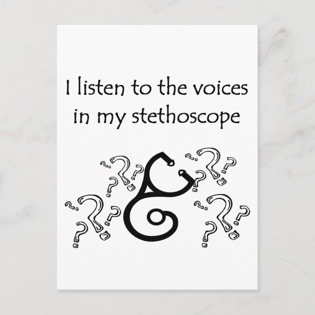 Funny Doctor or Nurse T-shirts and Gifts Postcard (Front)