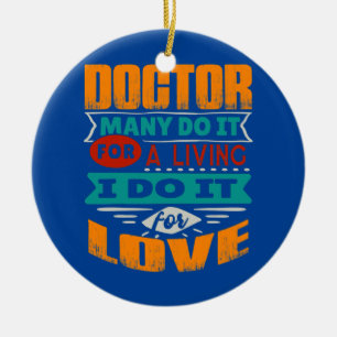 Funny Doctor Quote I Am Echocardiographer For Ceramic Tree Decoration