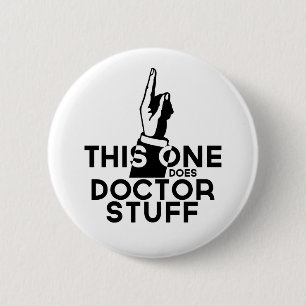 Funny Doctor Vintage - Physician This One 6 Cm Round Badge