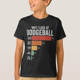 Funny Dodgeball Sport Why I Lose At Dodgeball T-Shirt
