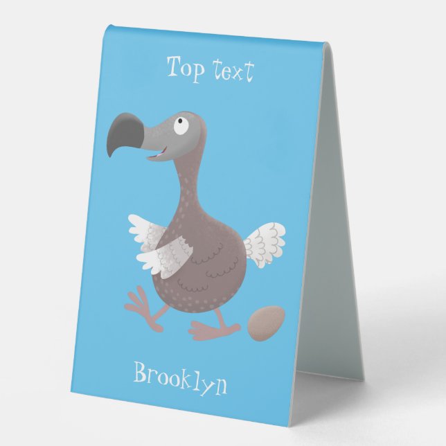 Funny dodo bird cartoon illustration (Front)