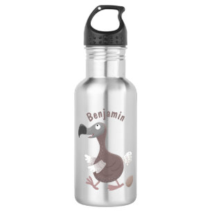Funny dodo bird cartoon illustration 532 ml water bottle