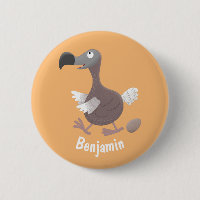 Funny dodo bird cartoon illustration