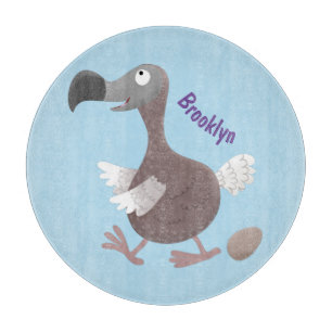 Funny dodo bird cartoon illustration cutting board