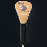 Funny dodo bird cartoon illustration golf head cover<br><div class="desc">This cute dodo bird is drawn in silly cartoon illustration style just for fun!</div>