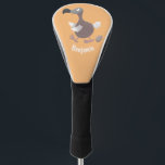Funny dodo bird cartoon illustration golf head cover<br><div class="desc">This cute dodo bird is drawn in silly cartoon illustration style just for fun!</div>