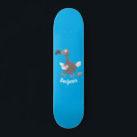 Funny dodo bird cartoon illustration skateboard<br><div class="desc">This cute dodo bird is drawn in silly cartoon illustration style just for fun!</div>
