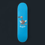 Funny dodo bird cartoon illustration skateboard<br><div class="desc">This cute dodo bird is drawn in silly cartoon illustration style just for fun!</div>