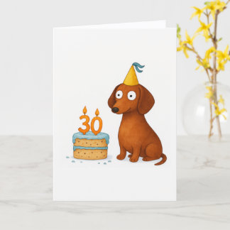 Funny Dog 30th Birthday Card