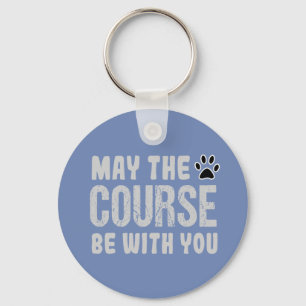 Funny Dog Agility Rally Training Keychain Gift