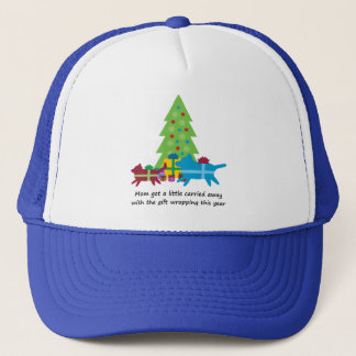 Funny Dog and Cat Christmas Presents Trucker Hat