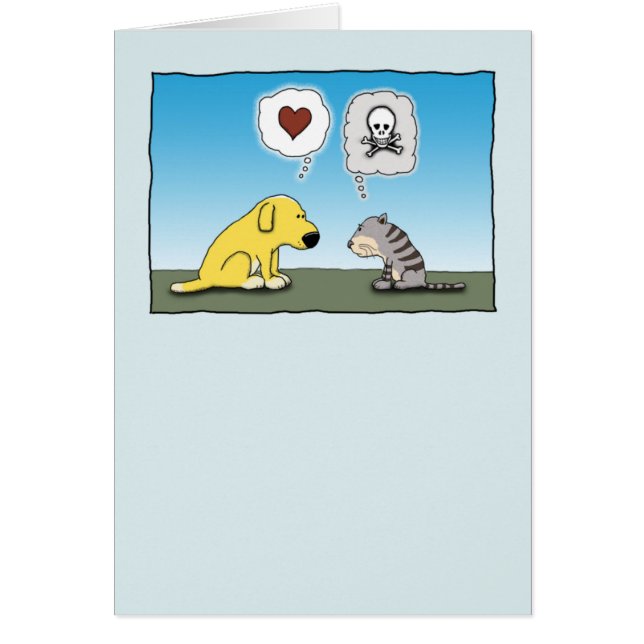 Funny Dog and Cat Love and Hate (Front)