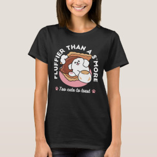 Funny Dog and S’more Design – Kawaii Pet Lover Pun T-Shirt