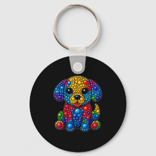 Funny Dog Animal Lovers Polka Dots Happy Dot Day G Key Ring