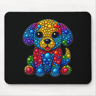 Funny Dog Animal Lovers Polka Dots Happy Dot Day G Mouse Mat