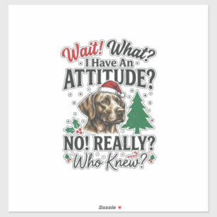 Funny Dog Attitude Christmas Vector Design_1