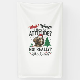 Funny Dog Attitude Christmas Vector Design_1 Banner