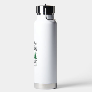 Funny Dog Attitude Christmas Vector Design_1 Water Bottle