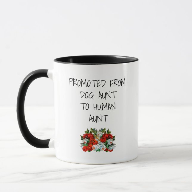 Funny dog aunt gift mug (Left)