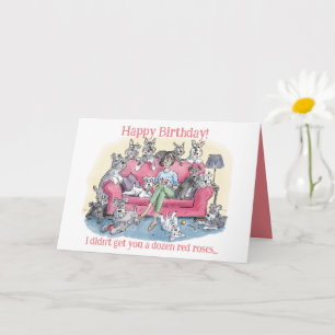 Funny Dog Birthday Card