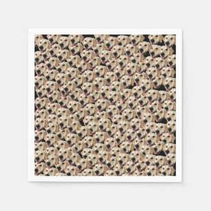 Funny Dog Birthday Party Custom Face Photo / Head Napkin
