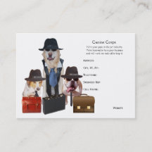 Funny Dog Business Cards