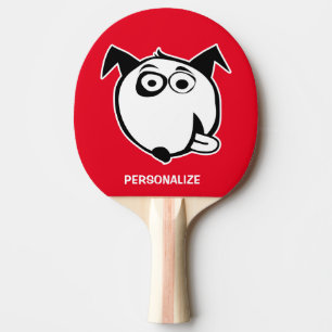 Funny dog cartoon table tennis ping pong paddle